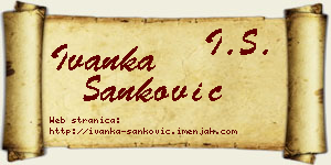 Ivanka Sanković vizit kartica